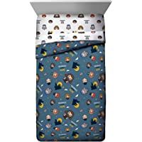 Jay Franco Edredón Doble – Ropa de Cama Cuenta con Harry- Ron- Hermoine- Hagrid y Dumbledore- Azul